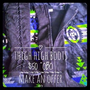 Black Thigh-high Boots